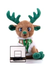 Single Small Yılbaşı Geyiği & Gül Yapraklı Güllü Lokum