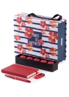 Termoderi Defter- Metal Roller Kalem - 32 Gb Metal Renkli Usb Bellek - Single Slim Fıstıklı Kalp Çikolata