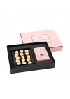 Twin Premium Fıstıklı Kalp Çikolata & Kahve Gold-Pembe