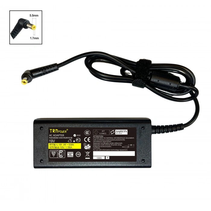 Acer 19V 1.58A 5.5x1.7mm Notebook Adaptör Şarj Aleti