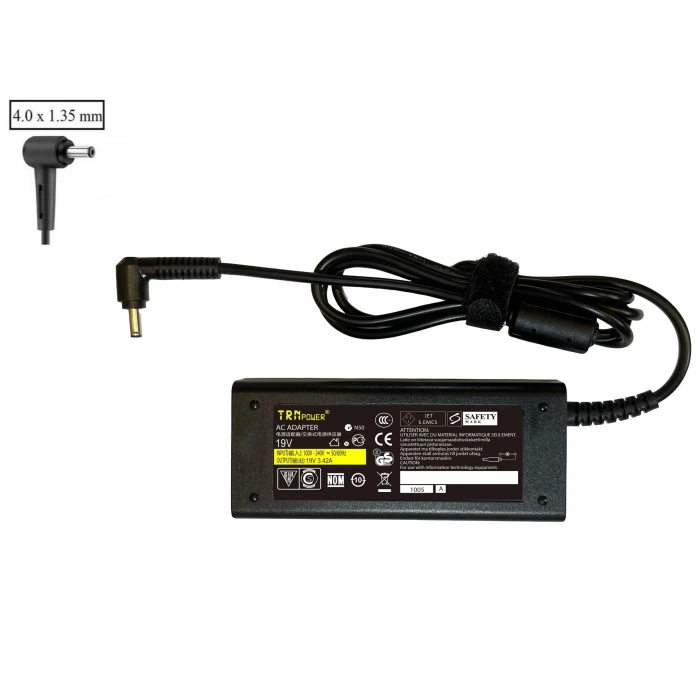 Asus 19V 3.42A 4.0x1.35mm 65W Notebook Adaptör Şarj Aleti