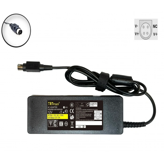 Posbank Pos Pc 12V 5A 4pin Uçlu Adaptör