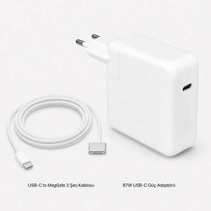 Apple MacBook Air M2 (2022) 87W USB-C Magsafe 3 Güç Adaptörü