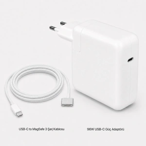 Apple MacBook Pro 14 inç M5 Pro 96W USB-C Magsafe 3 Güç Adaptörü