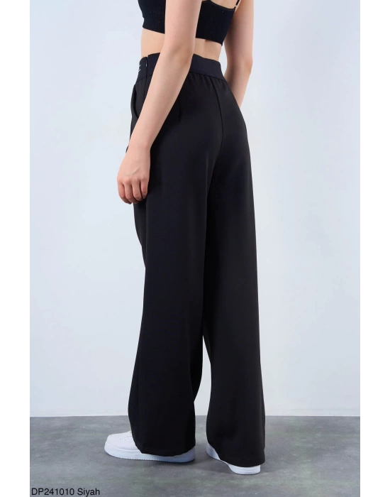 Ekru Beli Lastikli Elena Pantolon