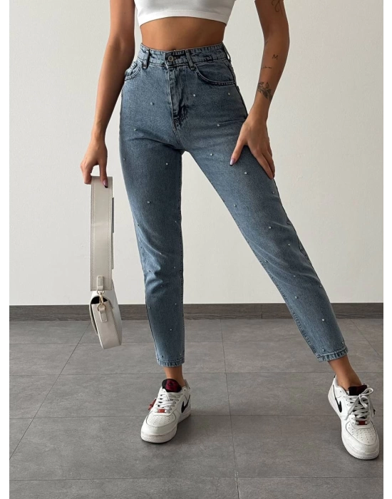 Beyoğlu Taşlı Boyfriend Jean