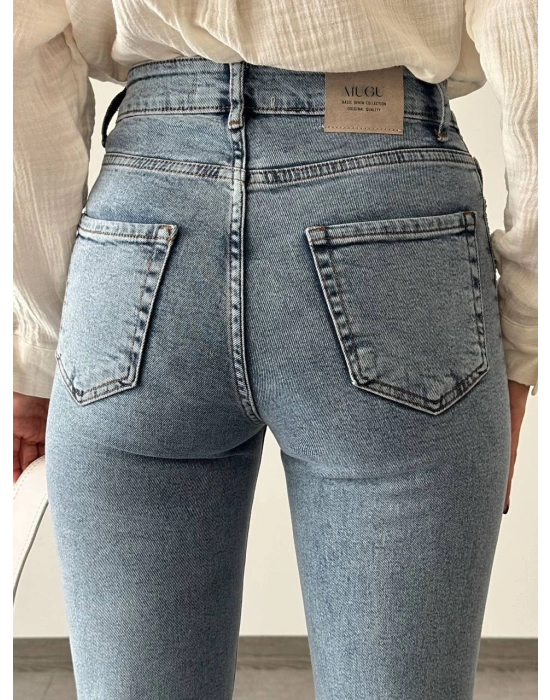 Boydan Taşlı Boyfriend Jean