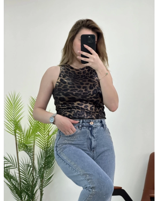 Boydan Taşlı Boyfriend Jean