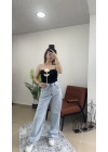 Açık Kar Yıkama Kemer Tokalı Baggy