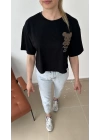 Ayıcık İşlemeli T-Shirt