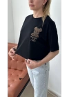 Ayıcık İşlemeli T-Shirt