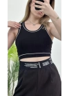 Ekru Beli Lastikli Elena Pantolon
