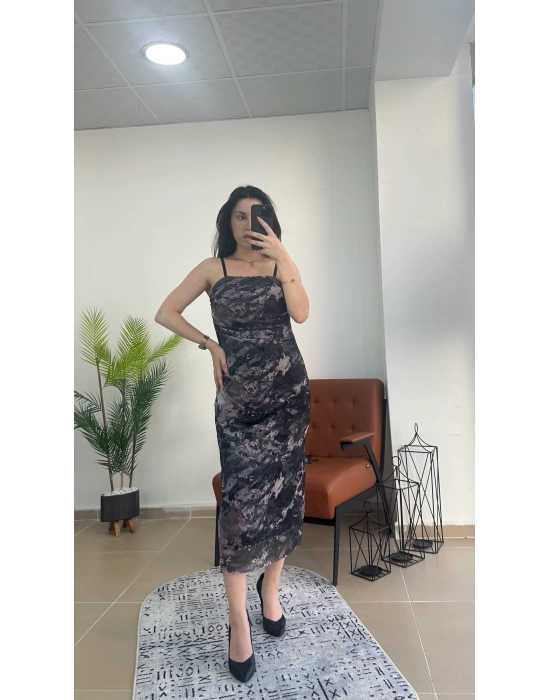 Askılı Tül Elbise