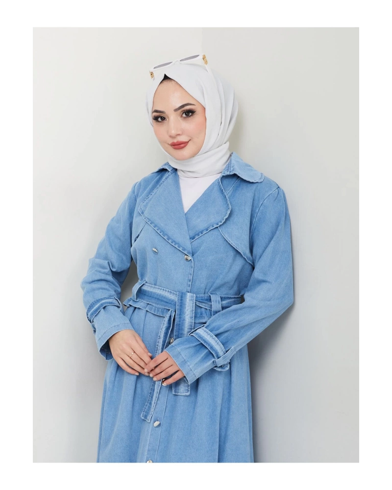 ETEKLİ CEKETL AÇİK KOT TESETTÜR TAKIM