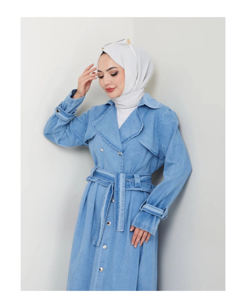 ETEKLİ CEKETL AÇİK KOT TESETTÜR TAKIM