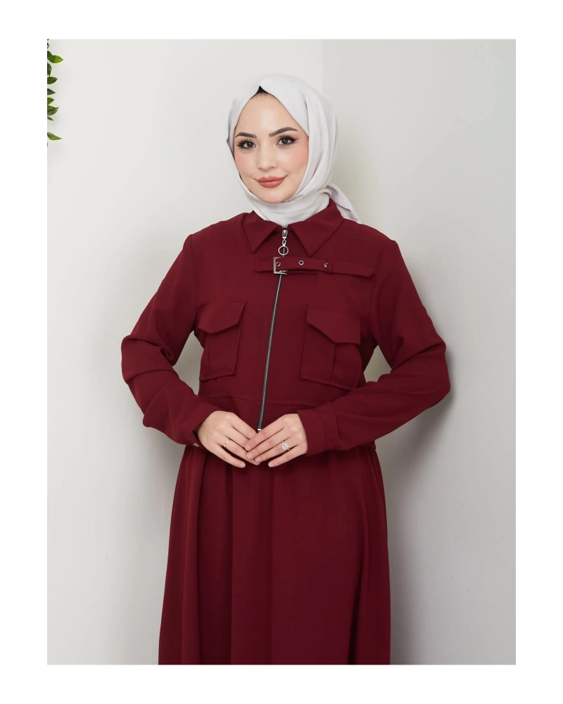 ETEKLI CEPLE FERMELI CEKETLI TESETTÜR TAKIM BORDO 765