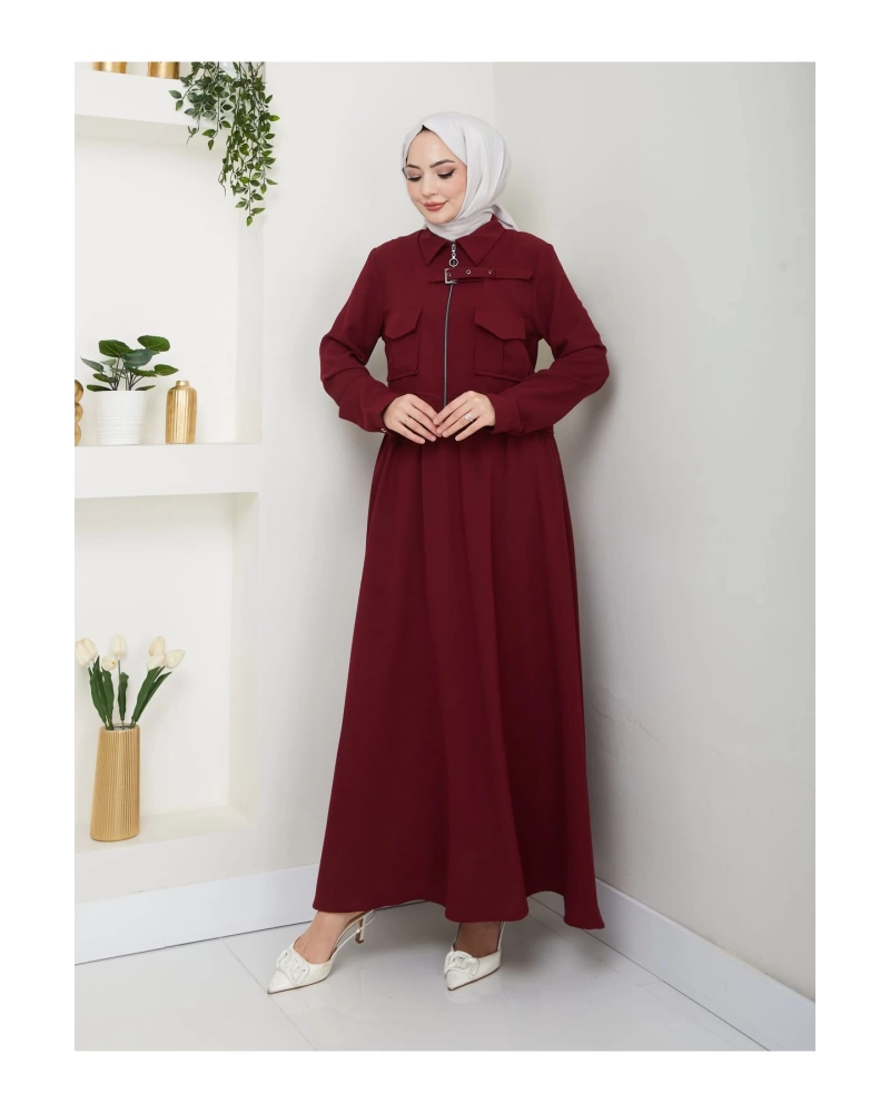 ETEKLI CEPLE FERMELI CEKETLI TESETTÜR TAKIM BORDO 765