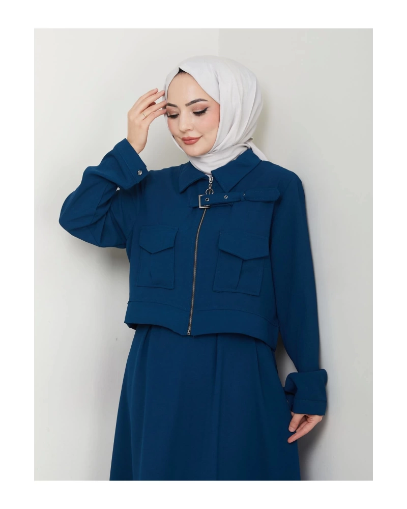 ETEKLI CEPLE FERMELI CEKETLI TESETTÜR TAKIM İNDİGO 765