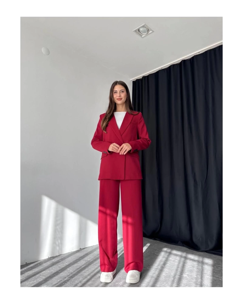 KADIN OVERSİZE CEKET PANTOLON TAKIM ASTARLİ