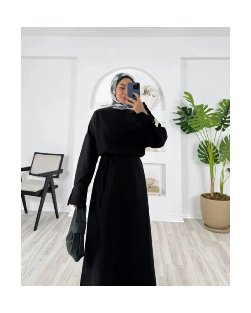 KETEN ETEKLİ TAKIM KOLLARI İPLİ TEK KOLU ETİKET DETAYLI