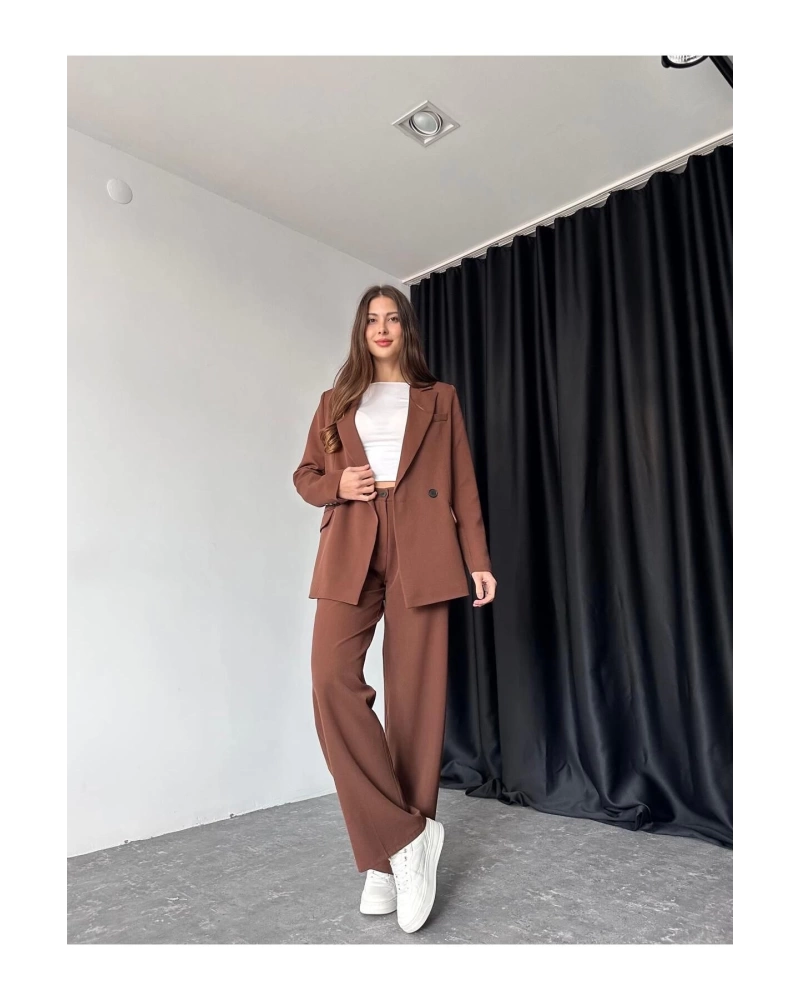 KADIN OVERSİZE CEKET PANTOLON TAKIM ASTARLİ