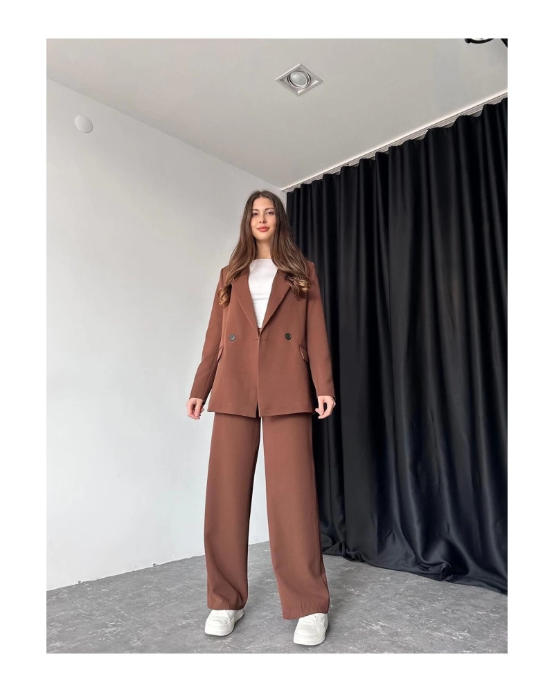 KADIN OVERSİZE CEKET PANTOLON TAKIM ASTARLİ