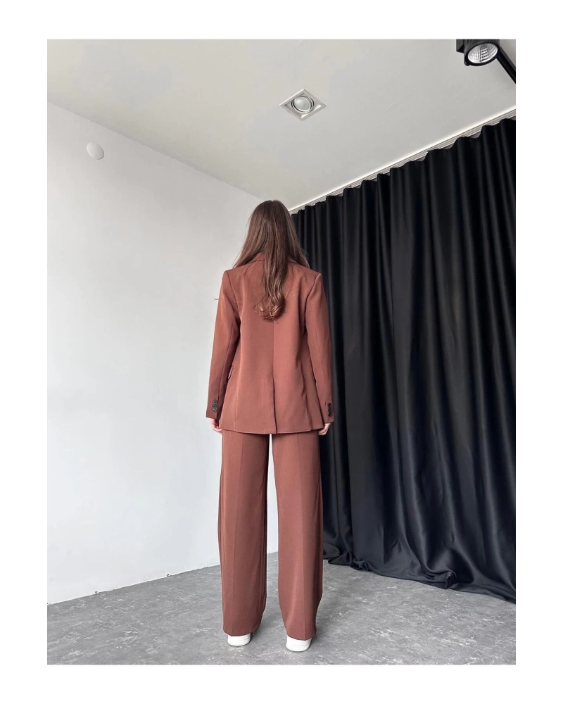KADIN OVERSİZE CEKET PANTOLON TAKIM ASTARLİ