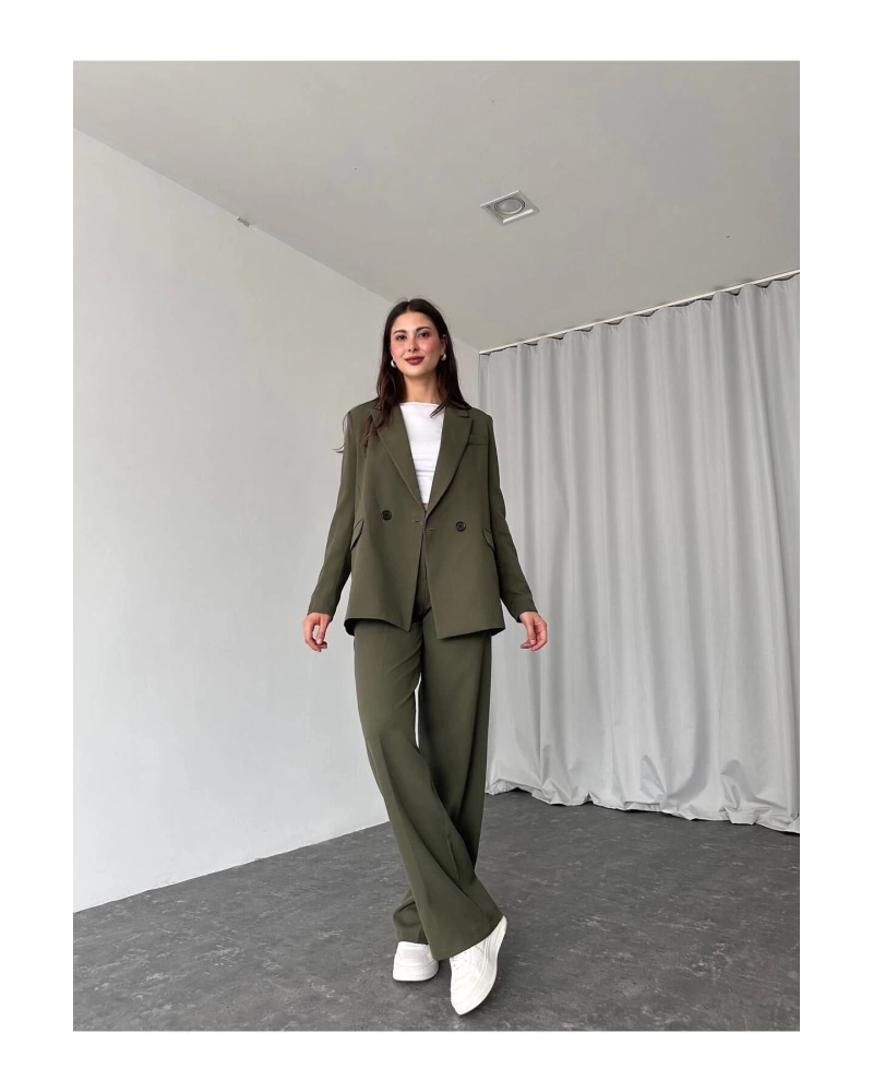 KADIN OVERSİZE CEKET PANTOLON TAKIM ASTARLİ