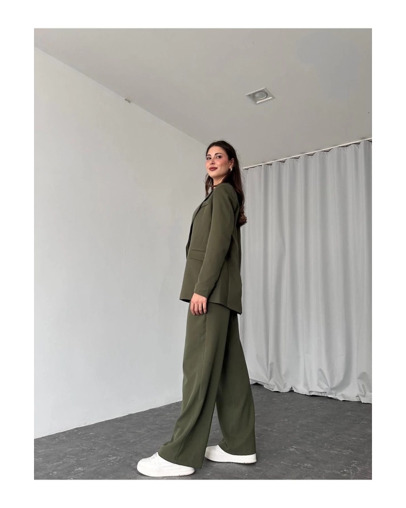 KADIN OVERSİZE CEKET PANTOLON TAKIM ASTARLİ