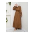 UZUN TRENCH 140 CM BOYUNDA TRENÇKOT KAHVE