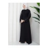 TAŞLİ ABAYA TESETTÜR GIYIM KADIN FERACE ELBISE