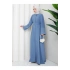 KOLU TAŞLİ ABAYA TESETTÜR GIYIM KADIN FERACE ELBISE