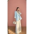 KADIN GARNİLİ BLAZER TAKIM BKREM PANTOLON PALAZZO CEKET