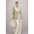KADIN GARNİLİ BLAZER TAKIM BKREM PANTOLON PALAZZO CEKET