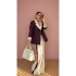 KADIN GARNİLİ BLAZER TAKIM BKREM PANTOLON PALAZZO CEKET