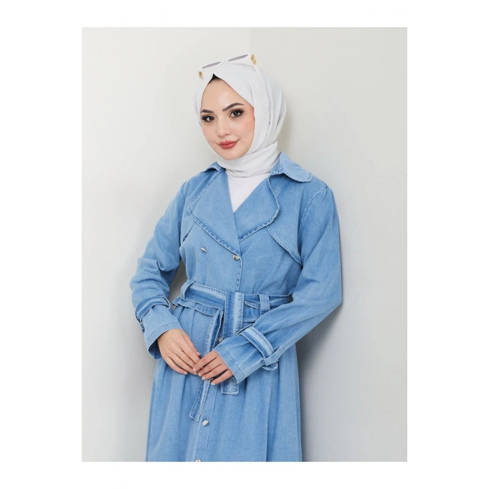 ETEKLİ CEKETL AÇİK KOT TESETTÜR TAKIM