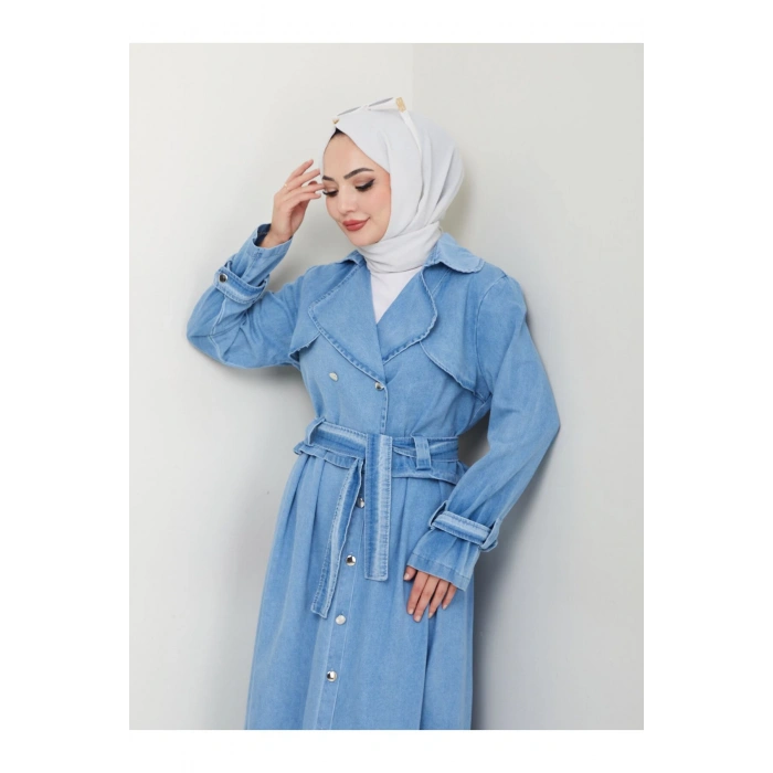 ETEKLİ CEKETL AÇİK KOT TESETTÜR TAKIM