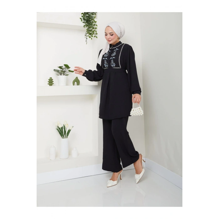 NAKIŞLI AYROBİN TESETTÜR TAKIM 637 SİYAH