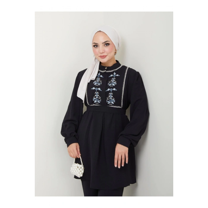 NAKIŞLI AYROBİN TESETTÜR TAKIM 637 SİYAH