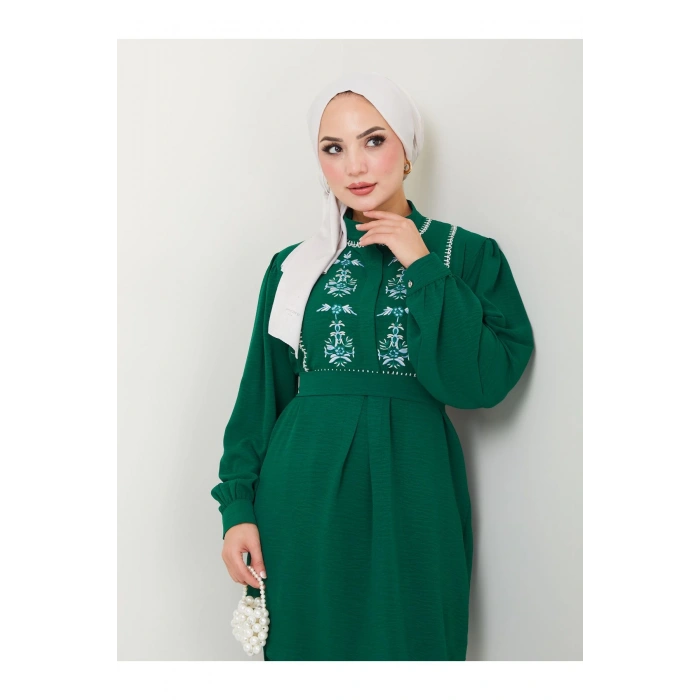 NAKIŞLI AYROBİN TESETTÜR TAKIM 637 ZÜMRÜT