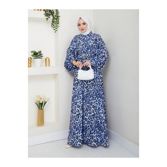 LEOPAR DESENLİ ELBİSE KAPLMA KEMER 2002