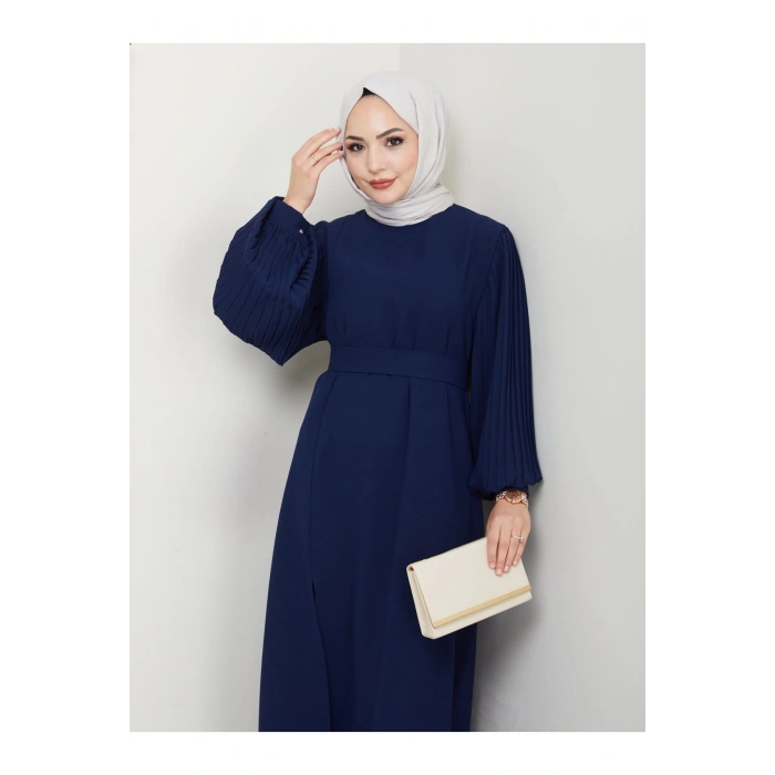 UZUN TAKIM 120CM BOY ÖNDEN YIRTMAÇLI KOLU PİLİSELİ PANTOLON TAKIM 840