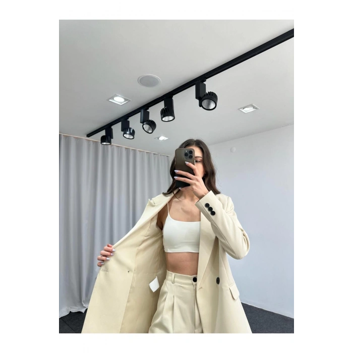 KADIN OVERSİZE CEKET PANTOLON TAKIM ASTARLİ