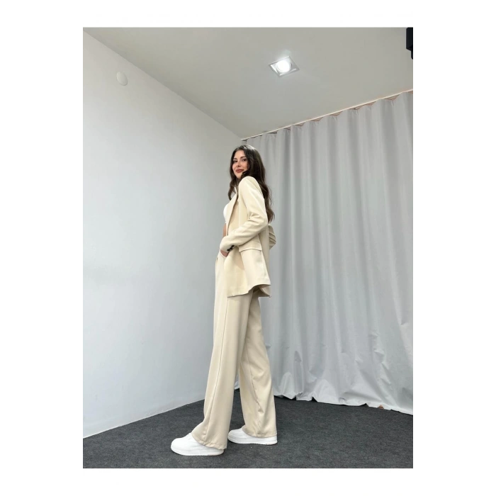 KADIN OVERSİZE CEKET PANTOLON TAKIM ASTARLİ