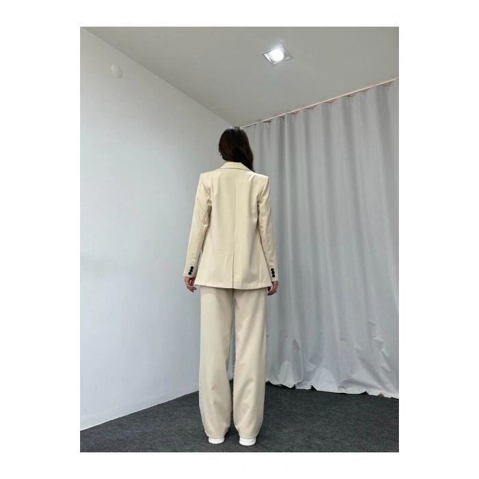 KADIN OVERSİZE CEKET PANTOLON TAKIM ASTARLİ