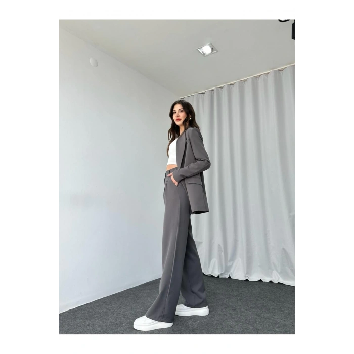 KADIN OVERSİZE CEKET PANTOLON TAKIM ASTARLİ