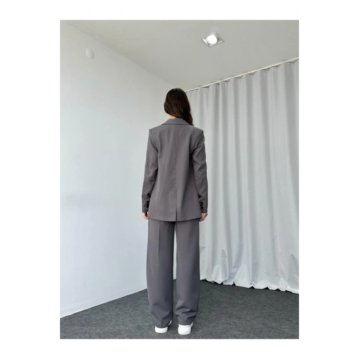 KADIN OVERSİZE CEKET PANTOLON TAKIM ASTARLİ