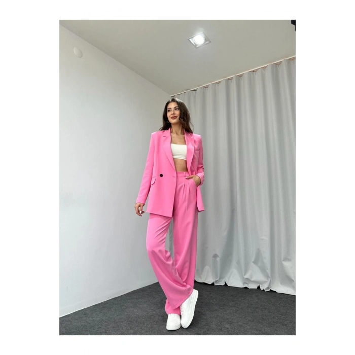 KADIN OVERSİZE CEKET PANTOLON TAKIM ASTARLİ