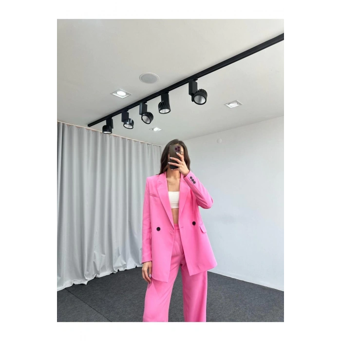 KADIN OVERSİZE CEKET PANTOLON TAKIM ASTARLİ