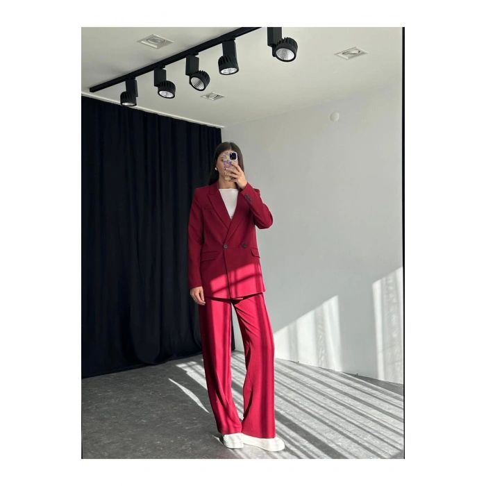 KADIN OVERSİZE CEKET PANTOLON TAKIM ASTARLİ